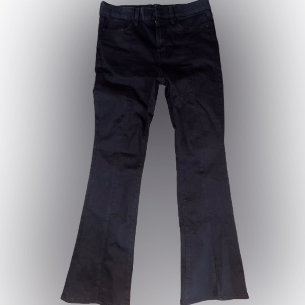 American Eagle Black Jeans Flare with Seam down legs new size 8 short